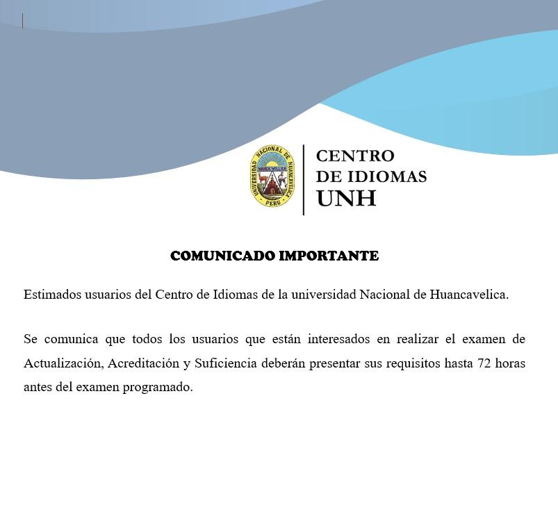 COMUNICADO